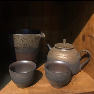 丞漢茗品 鐵鏽釉 茶壺 茶杯 1壺2杯 品茗杯 茶器 茶具組 泡茶組現貨特價