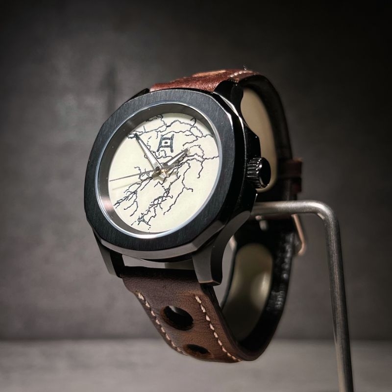 【白雷】客製機械錶 全手工錶盤 玻璃雕刻 可客製文字 潛水錶 nh35 seiko mod seikomod