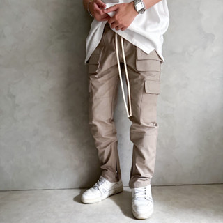 【J.V Select】SKPN Cotton-Canvas Cargo Pants 竹節紋 工作褲 工裝 抽繩 長褲