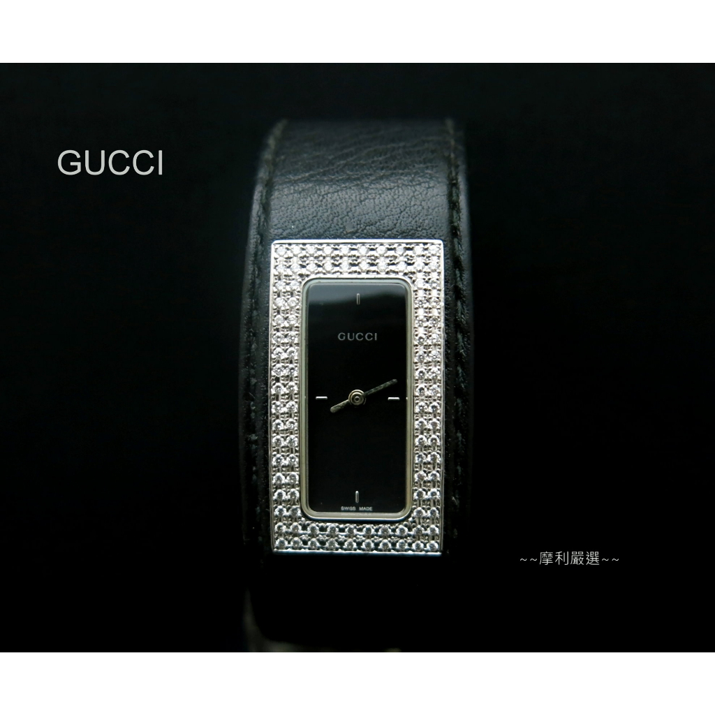 【摩利精品】GUCCI 7800s皮帶鑽錶 *真品* 低價特賣