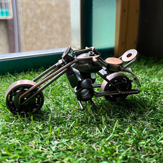 哈雷機車 鐵製 復古摩托車 模型擺飾