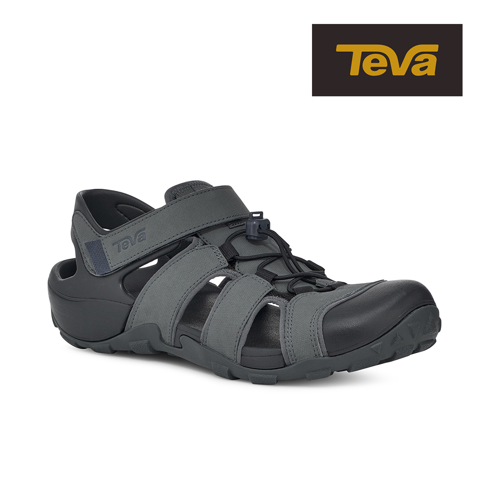 【TEVA】男 Flintwood 護趾快扣冒險者運動涼鞋雨鞋水鞋-深灰色 (原廠現貨)