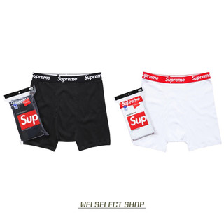 【WEI】Supreme/Hanes®️ Boxer Briefs (4 Pack) 黑色 白色 內褲 四角褲 四件組
