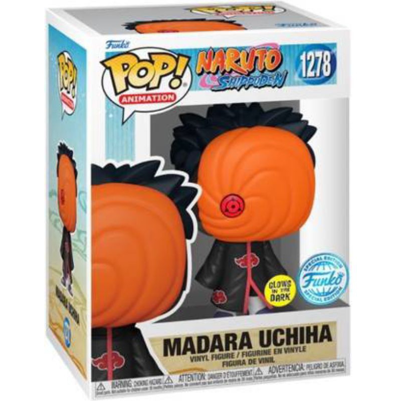 盒損 柴寶趣 FUNKO POP 1278 鳶 帶土 夜光版 宇智波 斑 帶土 動漫 火影忍者 正版