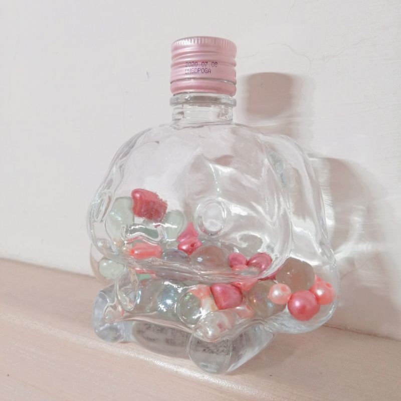 大耳狗玻璃瓶 三麗鷗正品 內含玻璃珠、彩色珍珠