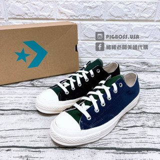 【豬豬老闆】CONVERSE CHUCK 70 OX 藍黑綠 拼接 麂皮 黑標 低筒 休閒鞋 男女鞋 172268C