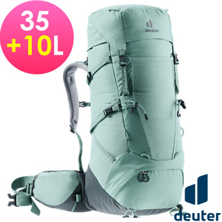 【德國 Deuter】輕量健行登山背包 35+10L AIRCONTACT CORE 自助旅行_翡翠綠_3350022