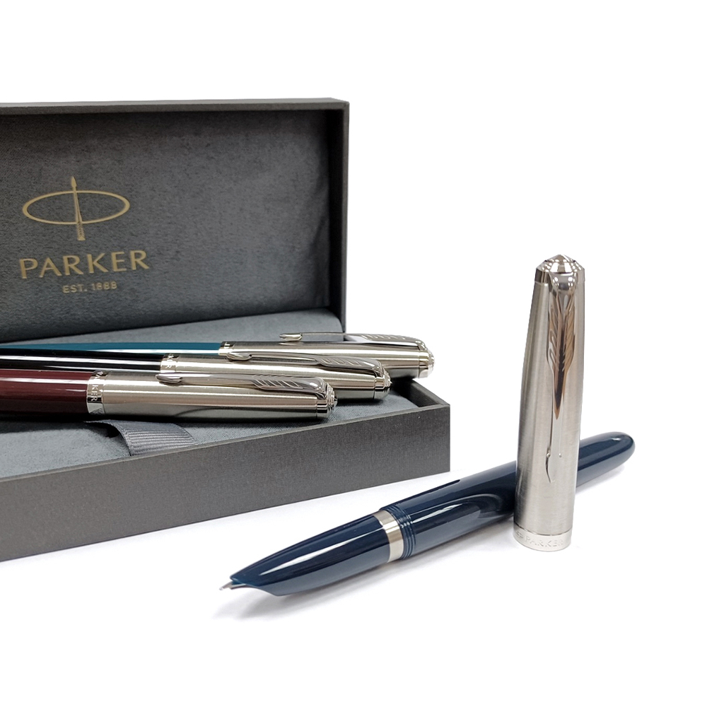 PARKER 51複刻版 不銹鋼尖 紅桿/黑桿/綠桿/藍桿 鋼筆