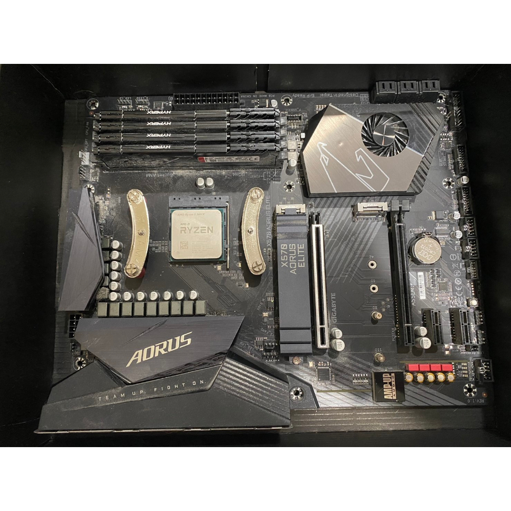 AMD 3600x x570 aorus elite DDR4 8Gx4 半套主機