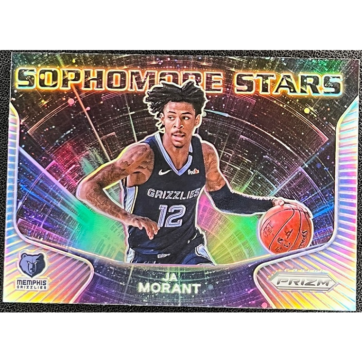 NBA 球員卡 Ja Morant 2020-21 Prizm Sophomore Stars Silver 銀亮