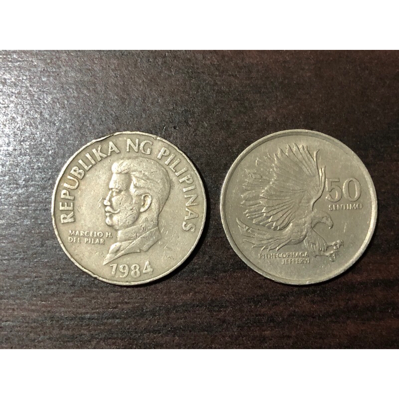 （收藏）菲律賓 50 sentimo 50分 絕版硬幣 古董錢幣 (1984.1986.1989年)