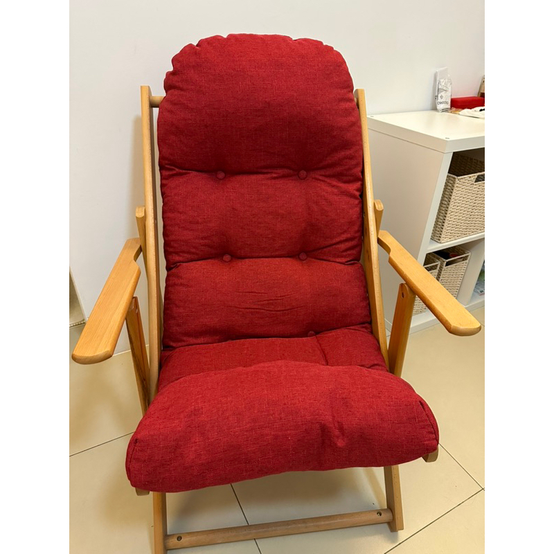 生活工場躺椅（紅色）二手八成新