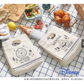 🧺私房 - Disney迪士尼 小熊維尼 野餐 手提帆布保溫袋 森林款 便當袋