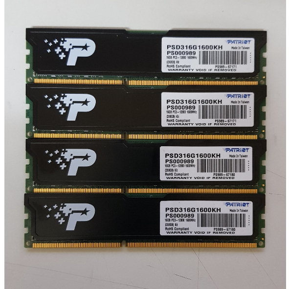 美商博帝 Patriot DDR3 1600 8GBx2 16G 散熱片 記憶體