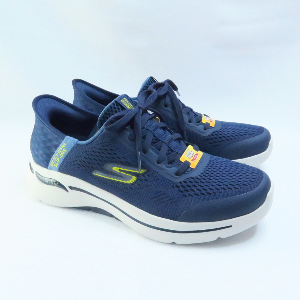 Skechers GO WALK ARCH FIT 男健走鞋 216258NVY 藍【iSport愛運動】