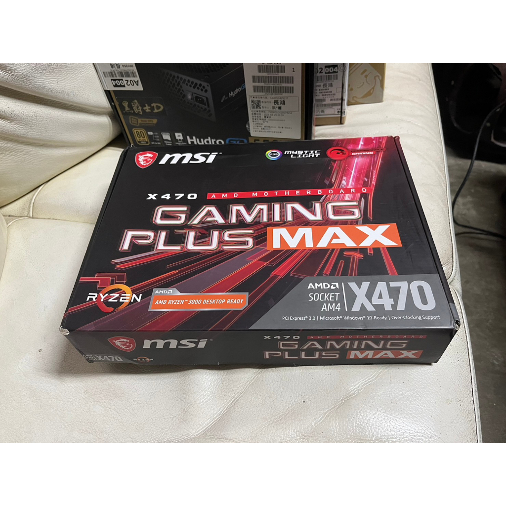 MSI X470 Gaming Plus Max 主機板 AMD AM4 腳位CPU
