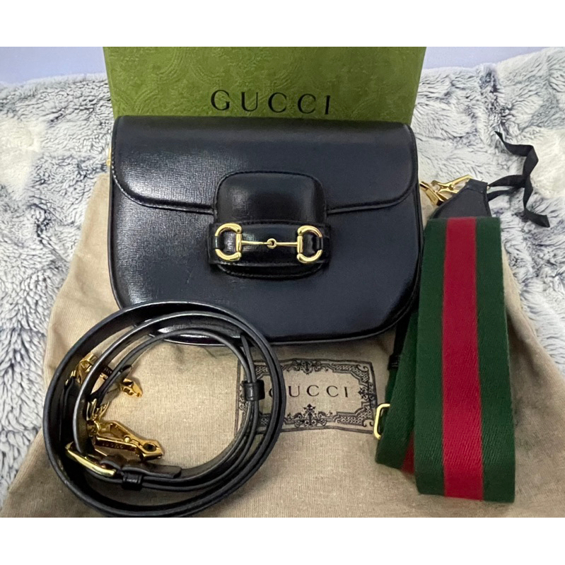 GUCCI 1955馬鞍包（SOGO專櫃購買）