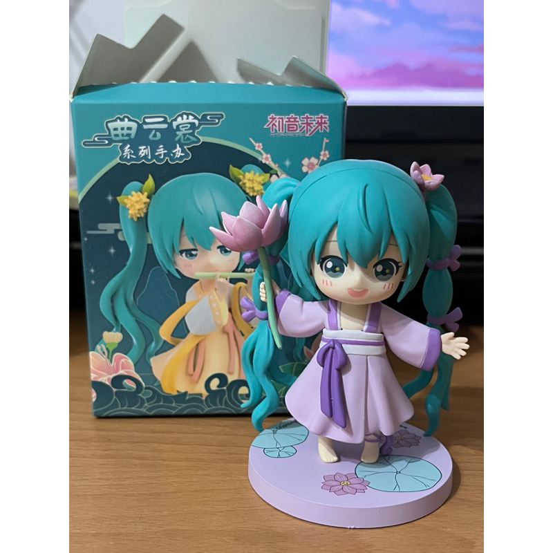 ✨初音未來 曲云裳✨玉立之子 蓮花款 盲盒 公仔 盒玩