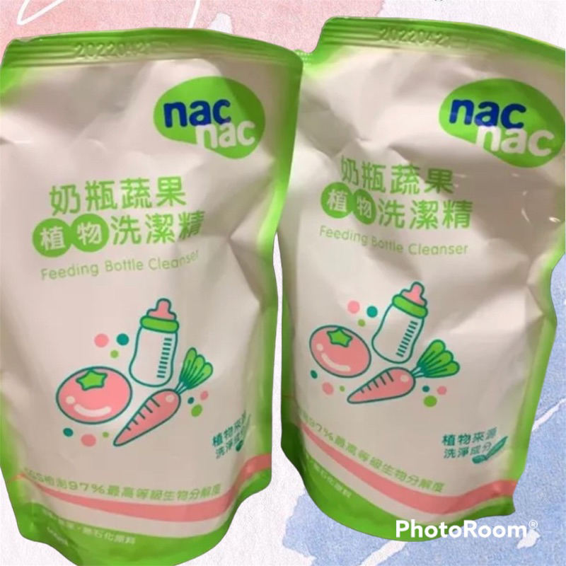 nac nac 奶瓶蔬果洗潔精 罐裝 補充包600ml 鯊魚寶寶滴家