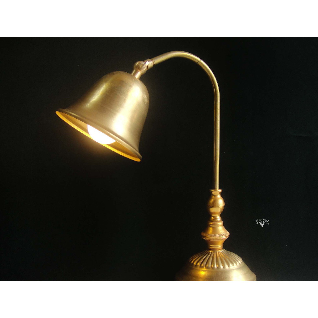 【老時光】早期二手台灣製銅桌燈
