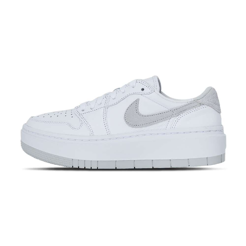 Nike Air Jordan 1 Low Elevate 女 灰白 經典 厚底 運動 休閒鞋 DH7004-110