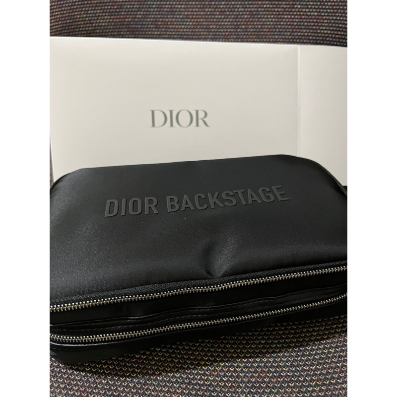 🆕2023 全新 Dior迪奧 百貨專櫃贈品 迪奧專業後台彩妝收納包黑色 彩妝包 化妝包 保養品 收納包 收納袋 刷具組