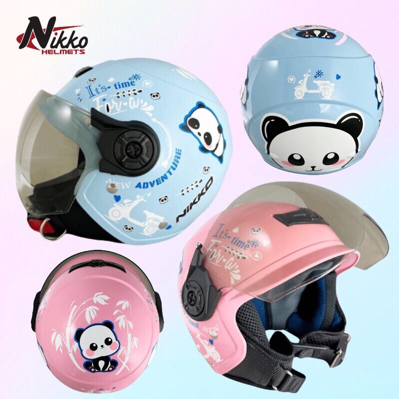 NIKKO 安全帽 N-506 童帽 熊熊Pan達 W型鏡片 兒童安全帽
