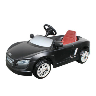 奧迪AUDI R8 SPYDER 兒童超級電動跑車-12V-神秘黑