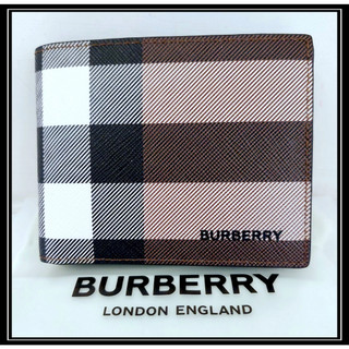 ~特價~2023春夏新款~BURBERRY 樺木棕色6卡防刮格紋短夾 (23S185)