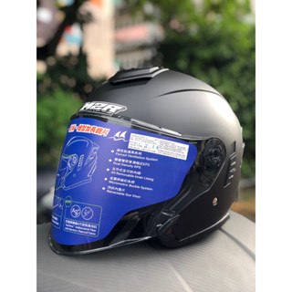 【M2R 官方商品】刷卡分期 臺中倉儲 FR-2 紀念版 消光黑 素色 半罩式安全帽 FR2 國產帽 新款 排齒扣