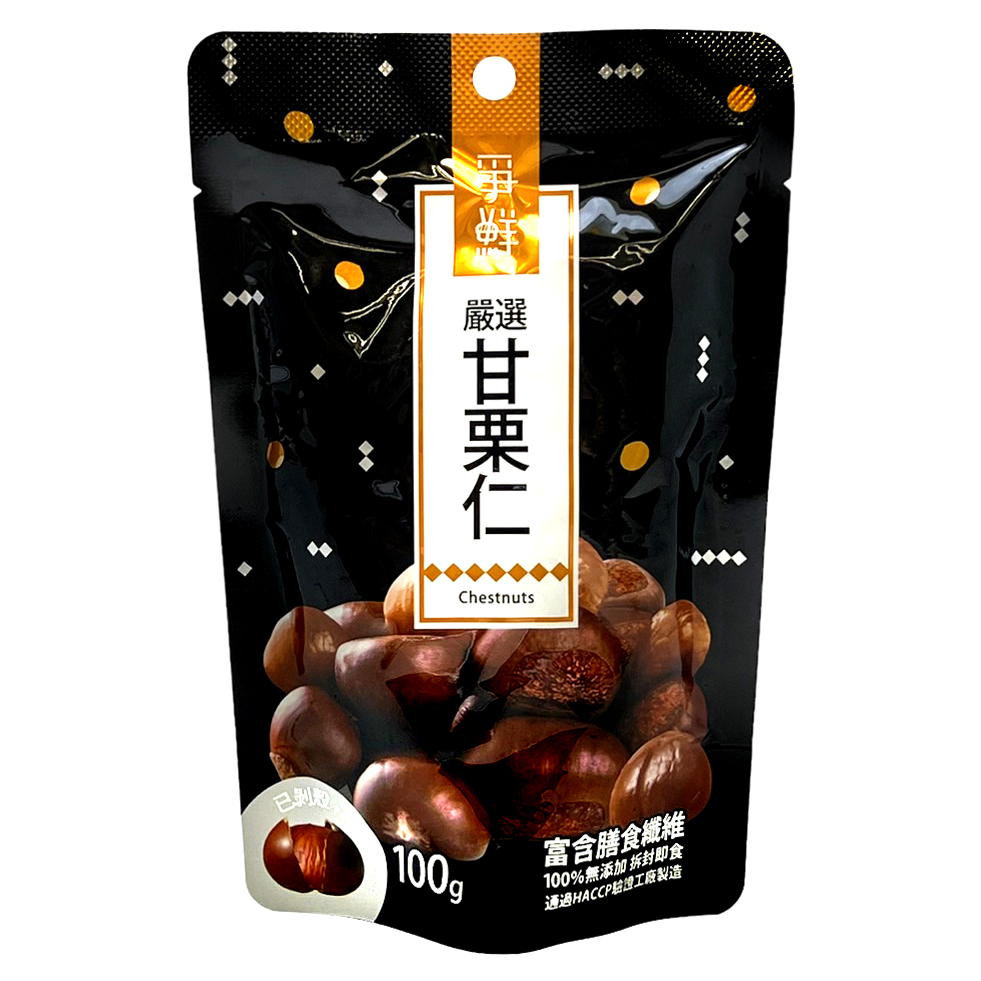 《 Chara 微百貨 》  爭鮮 甘栗 100g 已剝殼 營養 健康 堅果 團購 批發 甘栗仁