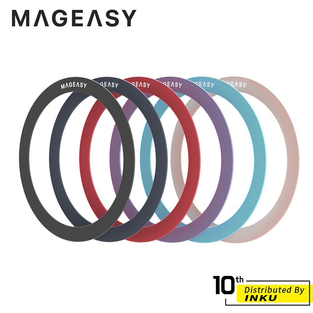 MAGEASY HOOP MagSafe 磁吸擴充貼片 引磁片 引磁環 導磁片 金屬 無線充電 磁吸環 2入