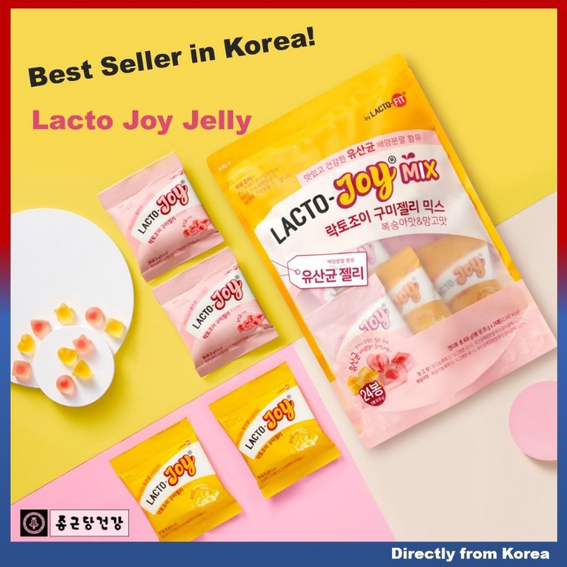 現貨韓國 LACTO-FIT Joy 鍾根堂夾心軟糖 芒果夾心軟糖 水蜜桃夾心軟糖 乳酸菌 益生菌