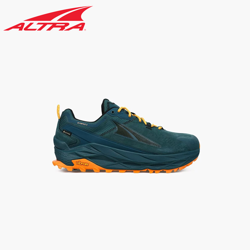 【Altra Running】男款 OLYMPUS 5 低筒防水戶外鞋 深青 / DEEP TEAL
