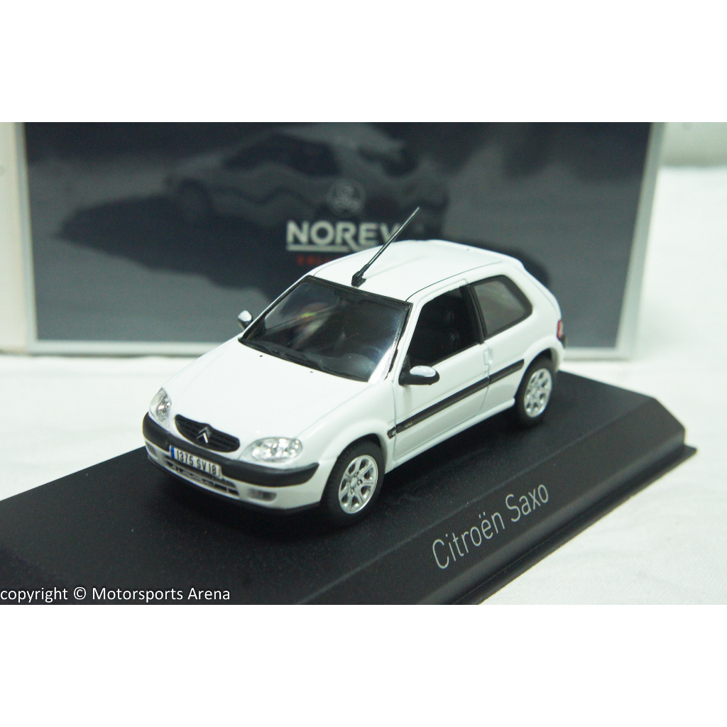 【特價現貨】1:43 Norev Citroen Saxo VTS 2000 白色/黑色