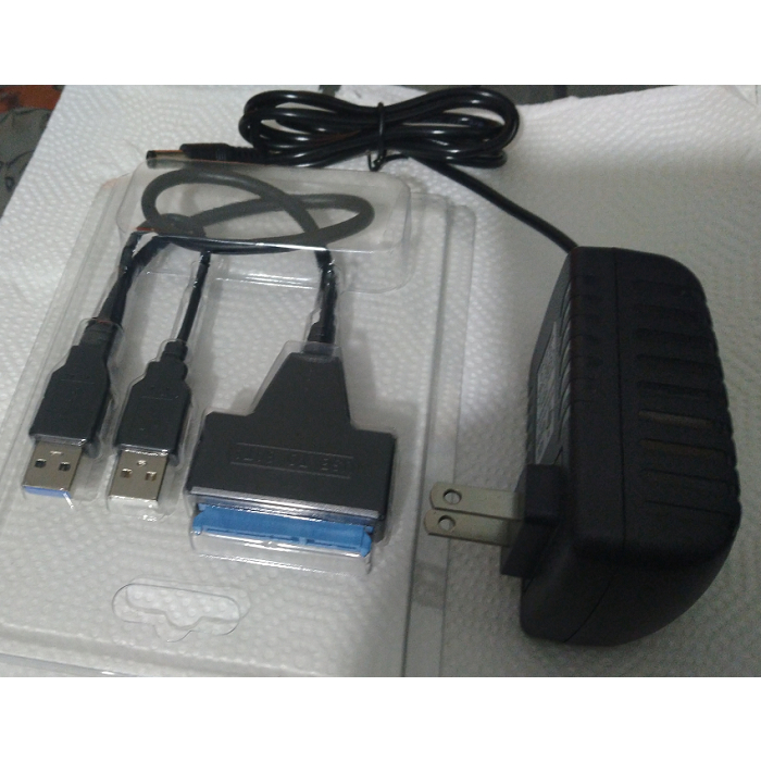 【現貨快速出】 高品質 SATA 轉 USB 3.0 易驅線 轉接 雙頭 12V外接電源