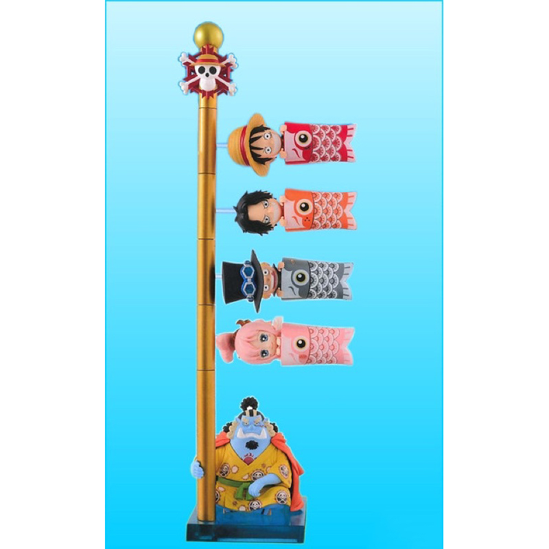 《可挑款》 正版 航海王 鯉魚旗 公仔 盒玩 7-11  甚平 吉貝爾 魯夫 艾斯 薩波 白星 人魚公主 鯉幟 WCF