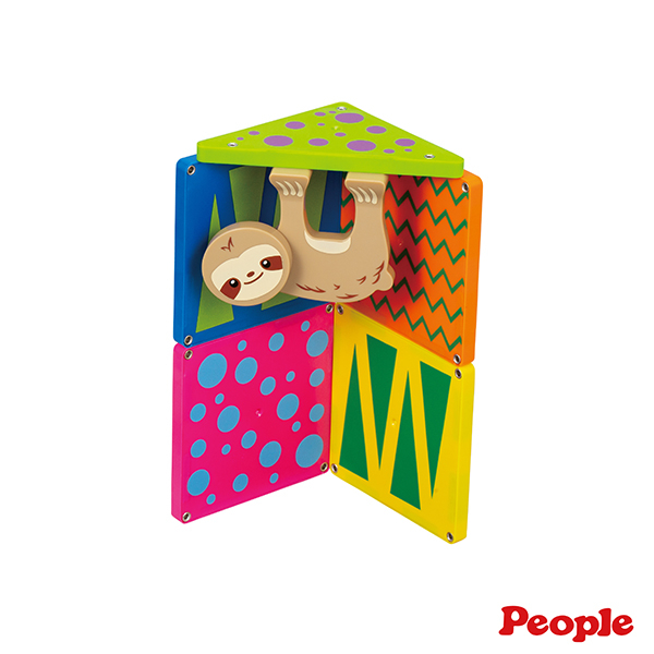 日本 People - 益智磁性積木BASIC系列-迷你動物園組(叢林) 玩具 磁性積木 彩窗磁力片 磁性積木