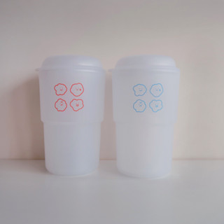 【方坊】半透明隨行杯 喜怒哀樂 350ml 韓國製 飲料杯 咖啡杯 隨身杯 辦公室小物 生日禮物