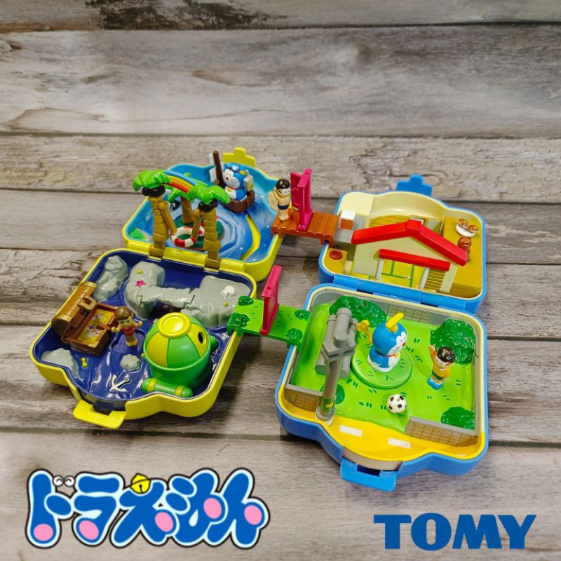 ⭐喔啦玩具店⭐TOMY 哆啦A夢 場景 老玩具 口袋 掌上 玩具 1997年 海底世界 大雄房間 類似萬能麥斯 玩具公仔