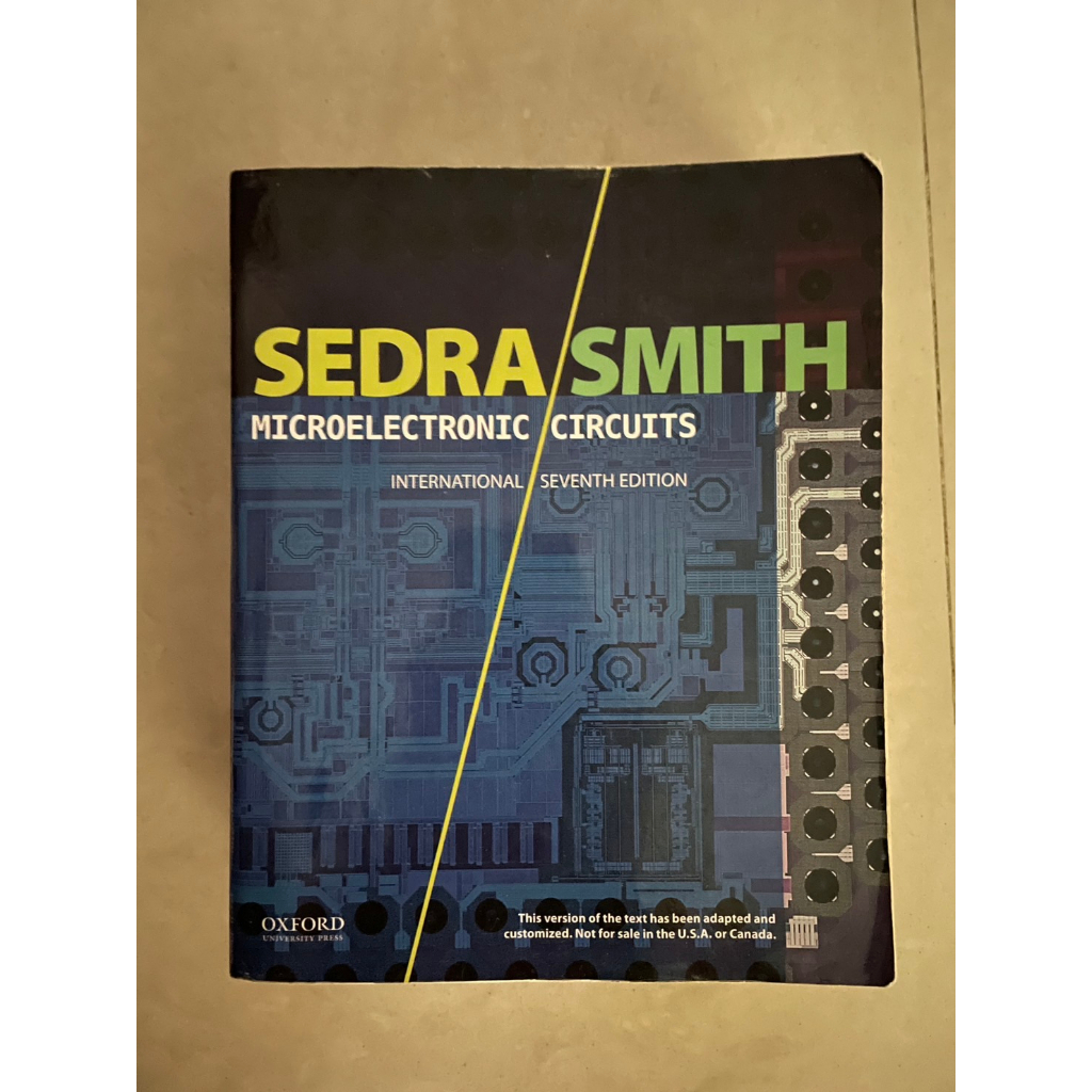 切成兩本 Sedra Smith 微電子學 (第7版)  Microelectronic Circuits 電子學