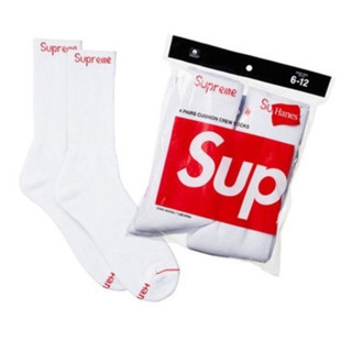 日本帶回 現貨正版 Supreme/Hanes®️ Crew Socks (單雙) 襪子 長襪 乙雙 可附購買明細