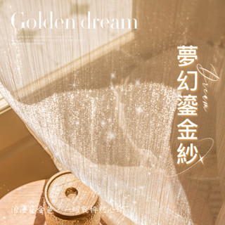 臺灣出貨 法式鎏金星光白紗 窗簾 透光不透人 窗紗紗簾 白色遮光布簾 飄窗陽臺客廳隔斷 半遮光落地窗簾紗 北歐隔間簾