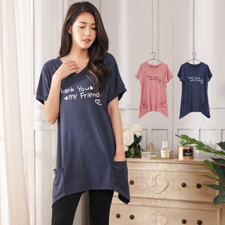 韓流愛心V領寬鬆長版上衣 (共2色)(XS-6L)Only You MIT臺灣製 A1344