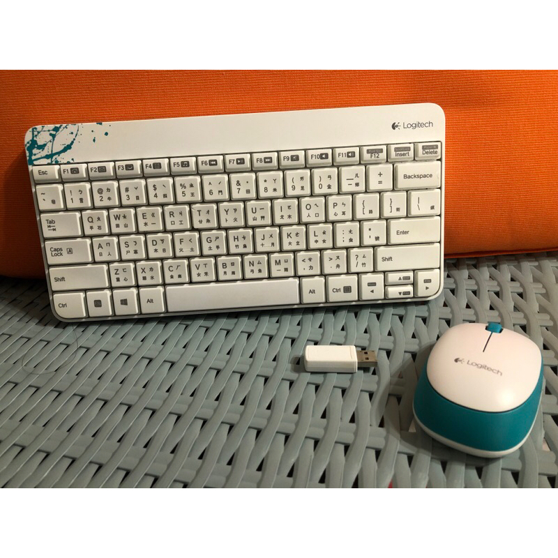 二手含運～羅技Logitech 無線鍵盤滑鼠組 K240 M212