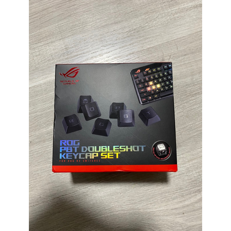 ASUS 華碩 ROG Gaming Keycap Set 電競鍵帽組 PBT 英文鍵盤 RX