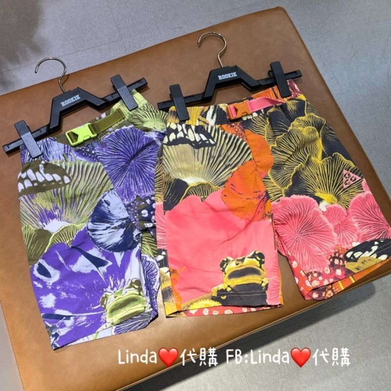 Linda❤️代購 Nike ACG 小童 熱帶雨林 紫色 粉色 扶桑花 花花褲 短褲 童裝 運動褲