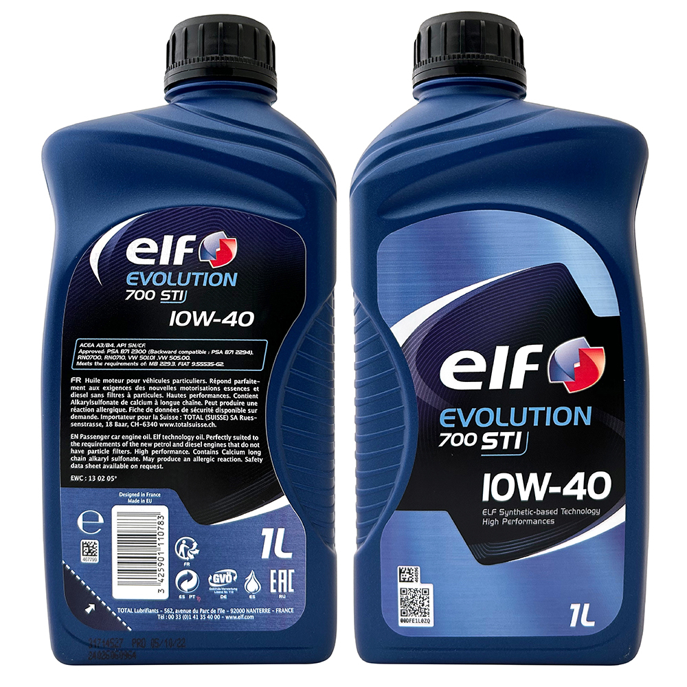 【車百購】 ELF EVOLUTION 700 STI 10W40 合成機油 引擎機油 汽車潤滑油