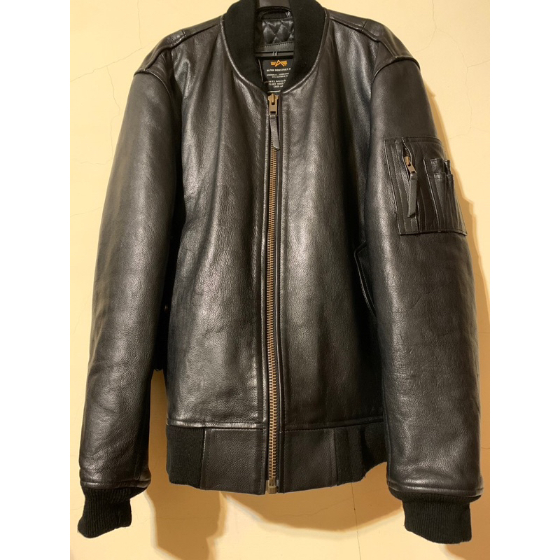 Alpha MA-1 Leather flight jacket 皮衣外套