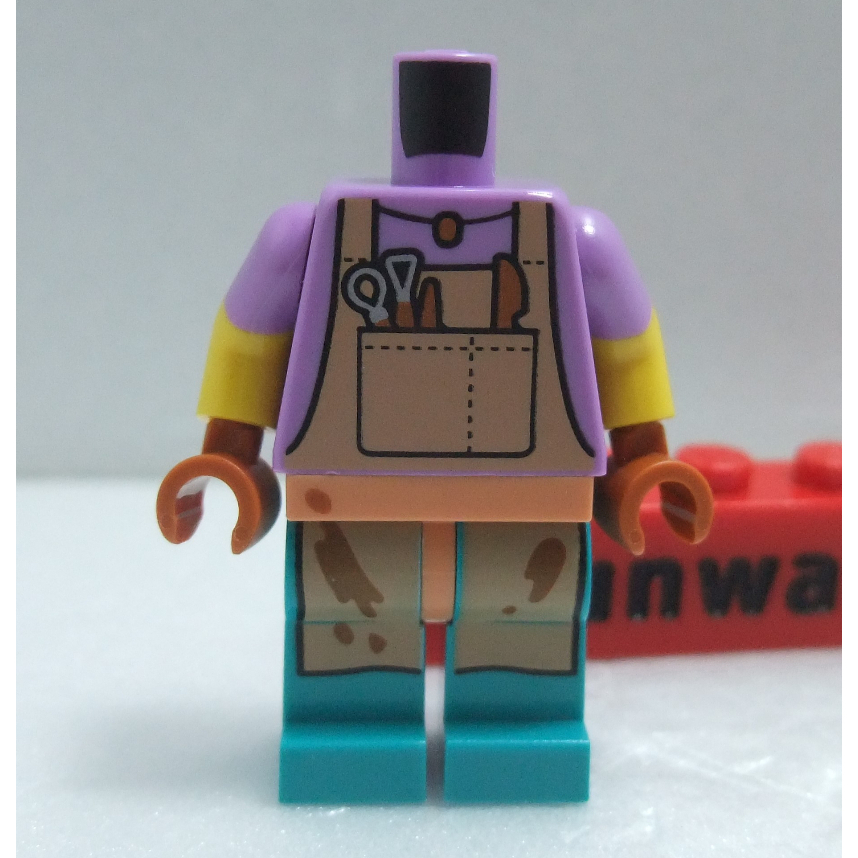 【積木2010】樂高 LEGO 圍裙 工作服 上下身 / 身體+腳 / 71037 9